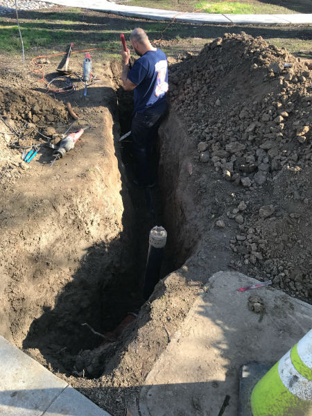 Post Clean-Out Sewer Line Repair in Tracy, CA